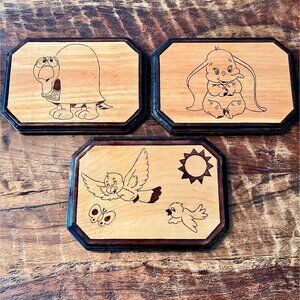 Handmade Wooden Disney Nursery Art Panels